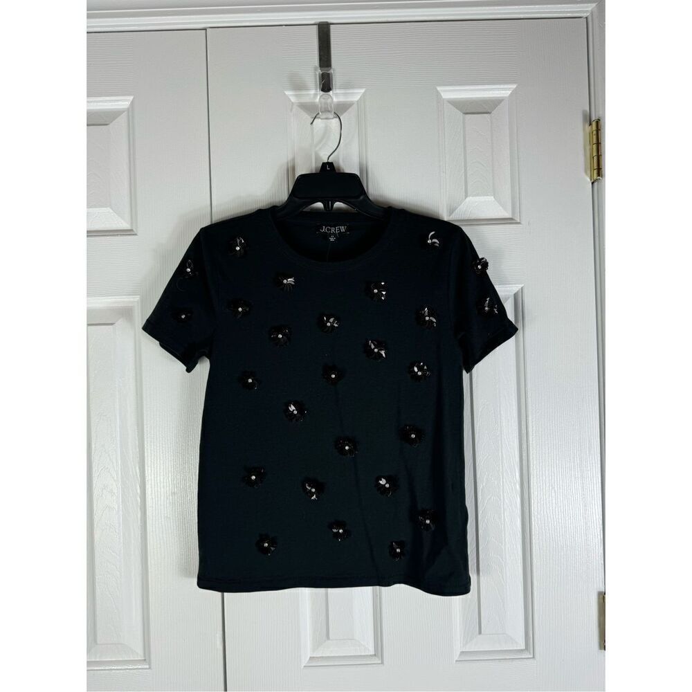 NWT Jcrew Womens Black Blouse Size XS